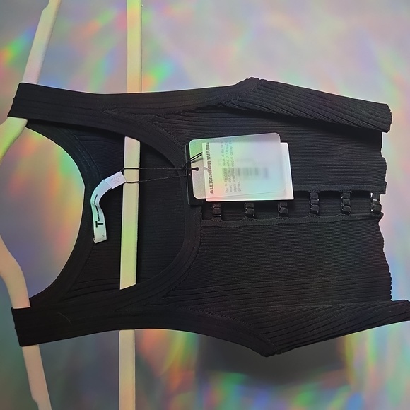 T by Alexander Wang Black Crop Top - Picture 7 of 7